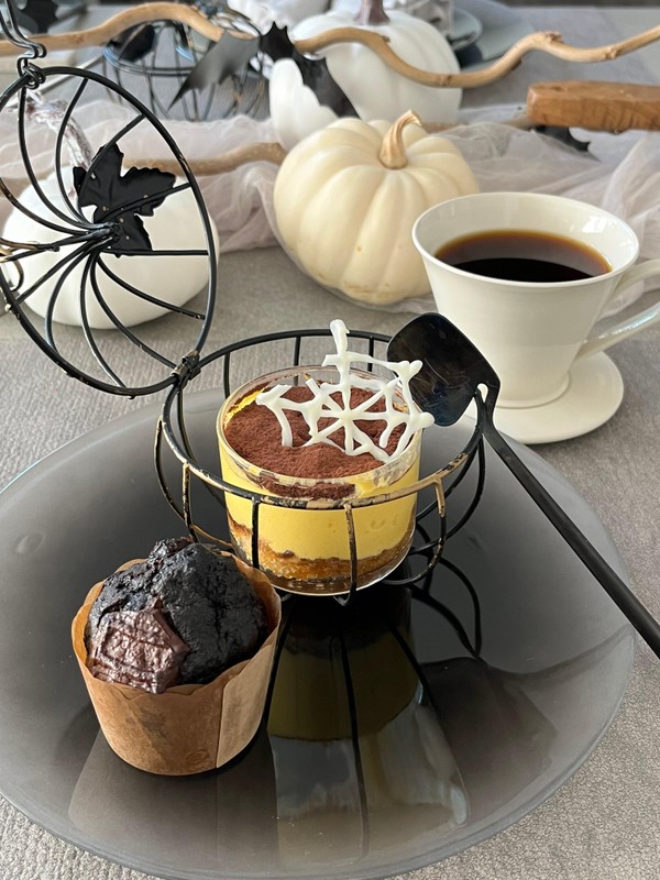 2023-10 ハロウィンテーブルコーデ付き