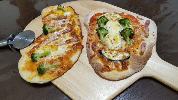 夏休み親子deピザ作りワークショップ　焼き上がり