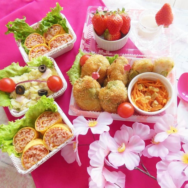 春のお弁当レッスン☆