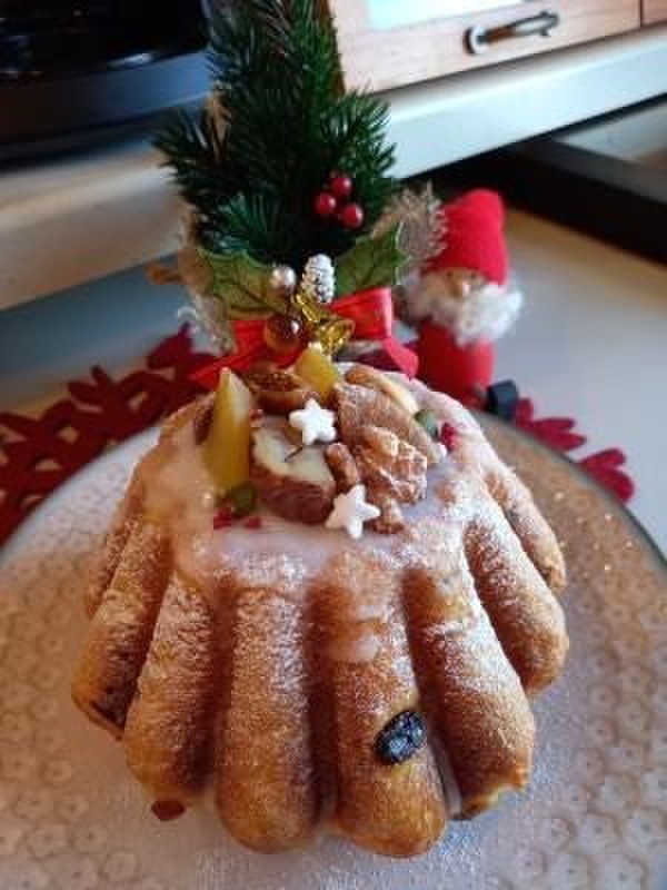 酵母で作るパネトーネ風クリスマスパン💛