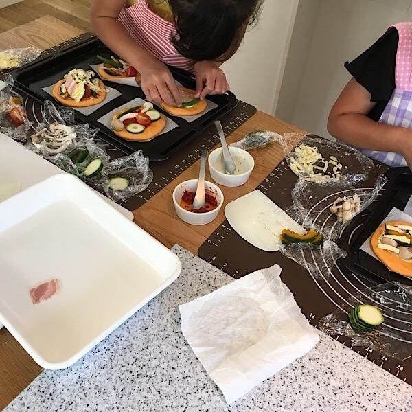 夏休み親子レッスンの様子です。笑顔いっぱいのレッスンでした。