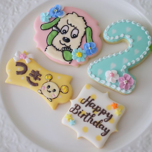 アニバーサリークッキーレッスン、生徒様作品です。