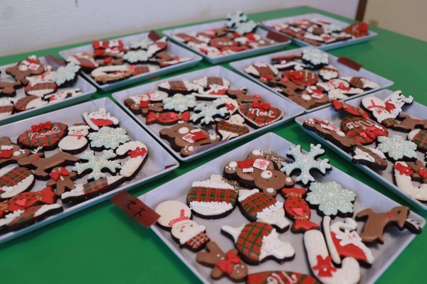 クリスマスのワークショップの生徒様作品