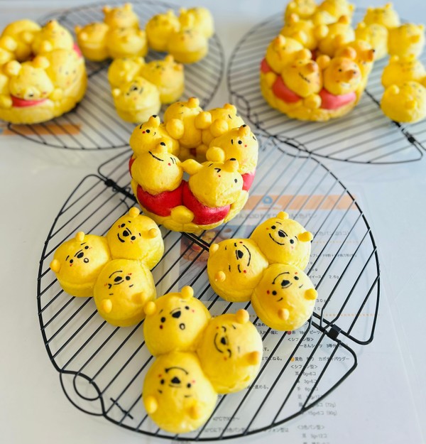 3Ｄちぎりパン、プーさんバージョン！