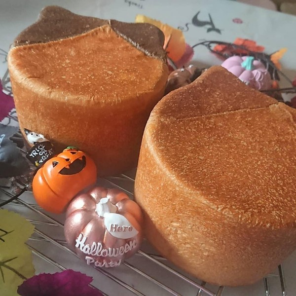 ハロウィンレッスンの猫パン