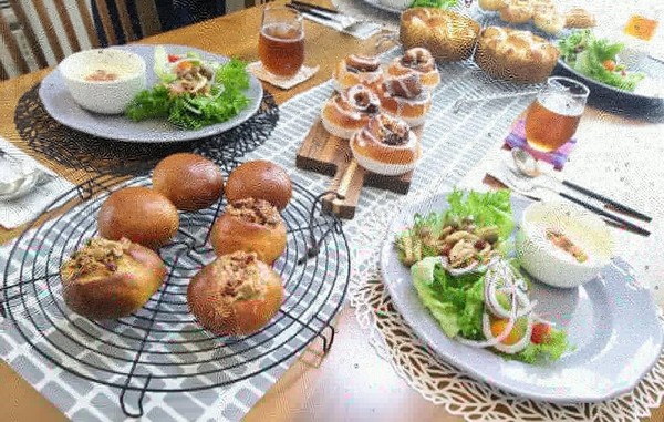最後の焼き上げを待ちながらご試食タイム♪