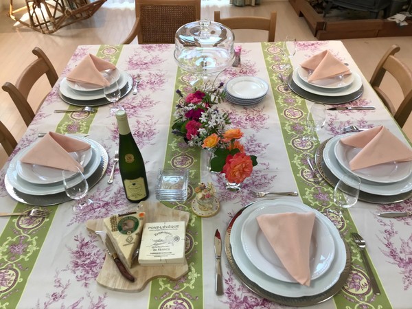 薔薇🌹の季節のお料理教室風景