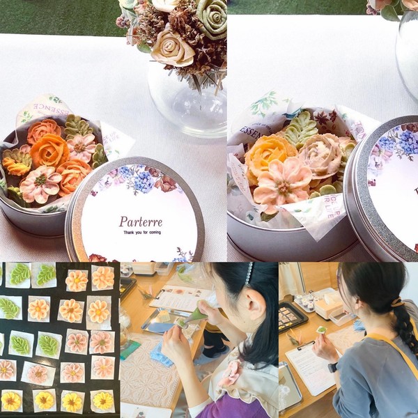 【サクサクお花のあんクッキーレッスン】鉄板がお花畑に🌸