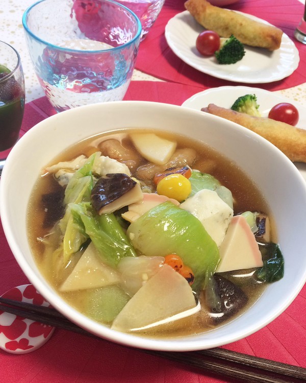 Vege五目中華麺を作りました♫