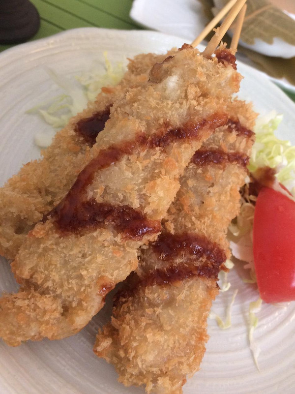 グルテン串カツ★
揚げメンジンを使って串カツにしました。