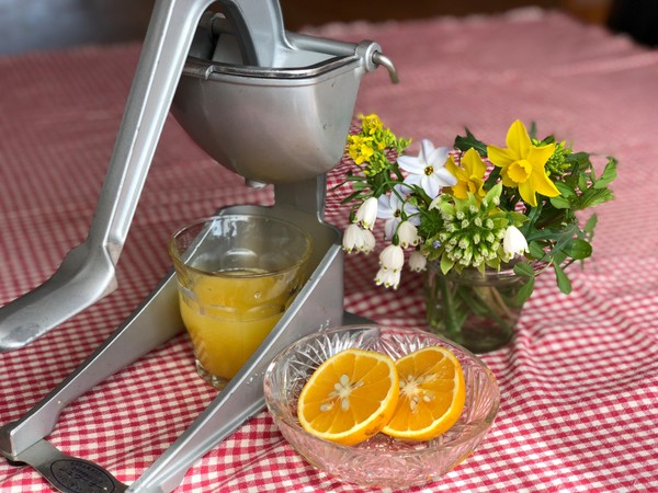 ミカンの季節はジュースもジュウサーで作りましょう🍊