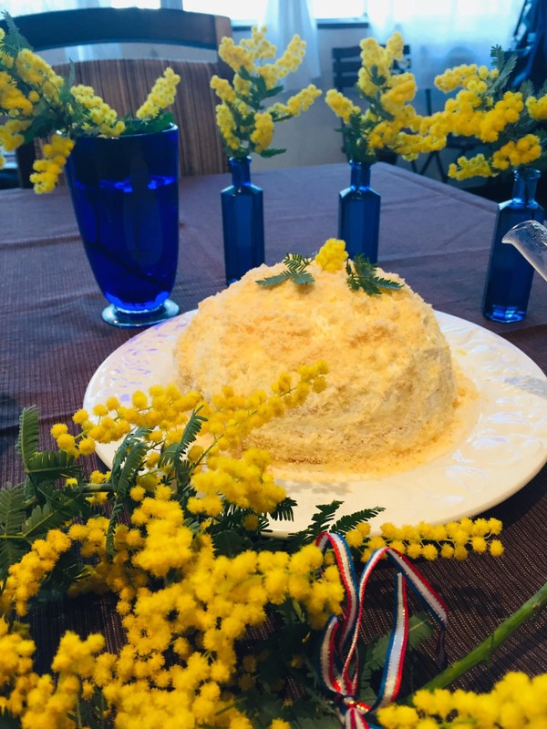 フェスタ・デ・ラドンナ🌼のミモザケーキ🎂