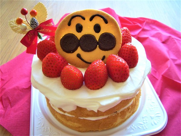あんぱんまんのケーキ