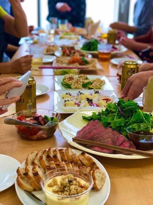 交流会でのお料理。