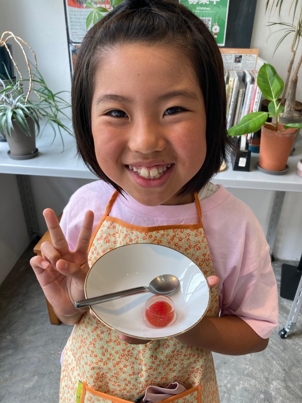 一つだけ味見☺️
家族に食べてもらうのが楽しみだそうです！