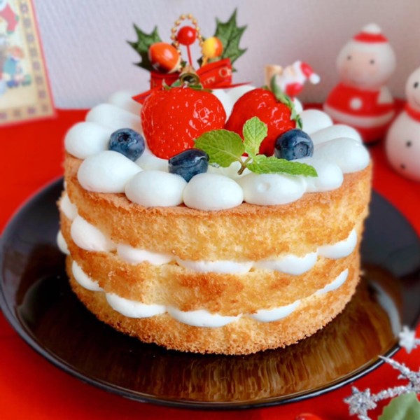 クリスマスレッスン☆ネイキッドケーキ 