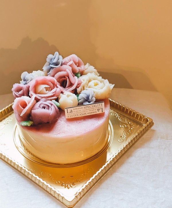 あんフラワーケーキ