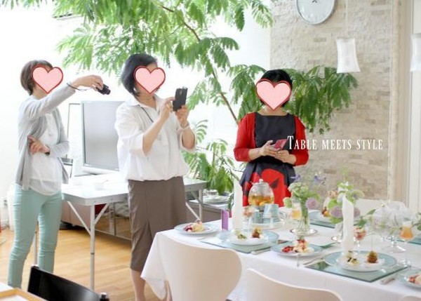 テーブル＆お料理の撮影タイム