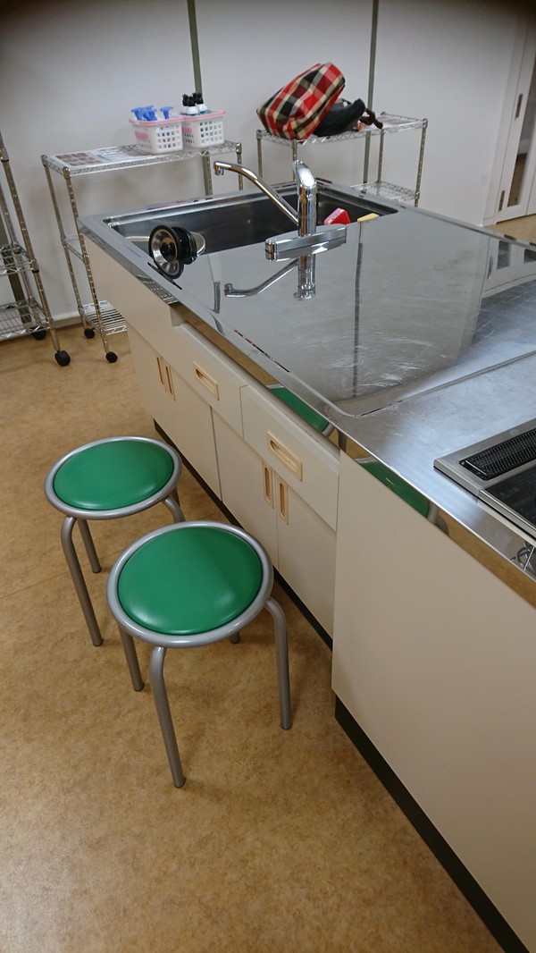調理室でのレッスンはこんな場所です