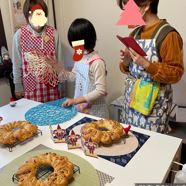 より美味しく見えるように、あれこれ撮影します😊
リースぱん