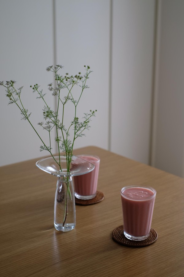 ウエルカムドリンクを飲むながらお料理にまつわるお話を。
