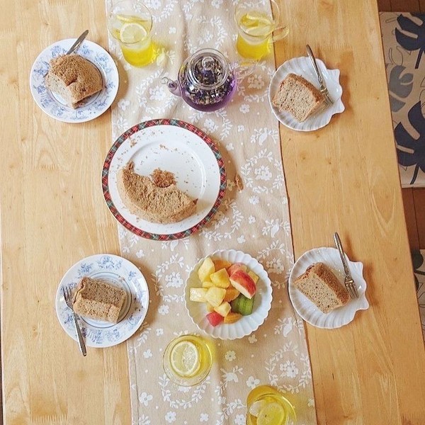 作った後は楽しく試食タイムです。