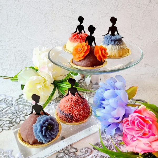 お花絞りで作る、おはぎプリンセスⓇ