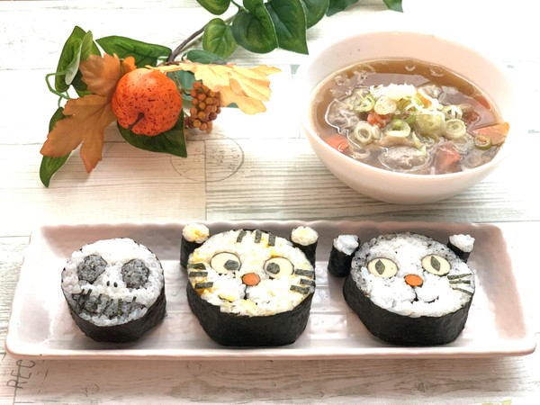 ハロウィンレッスンのメニューです。