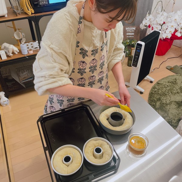 バレンタインにチョコリングパイを作っていただきました♪
