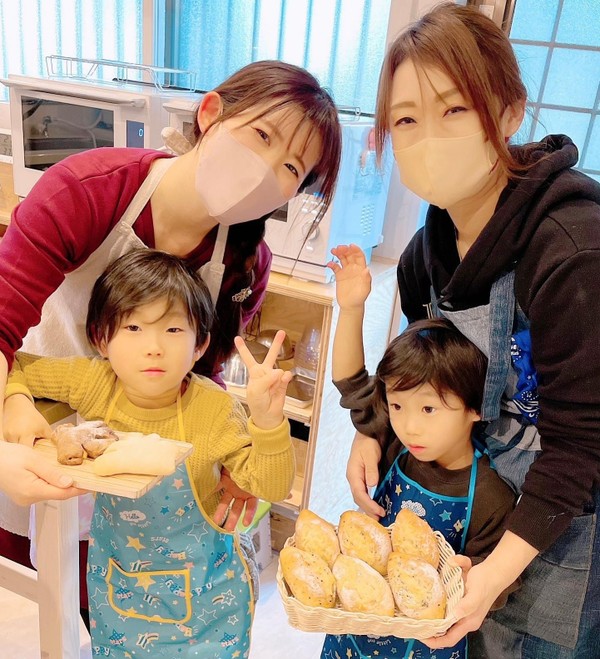 初めてのパン作り❣️キッズにも楽しんでもらえました😆