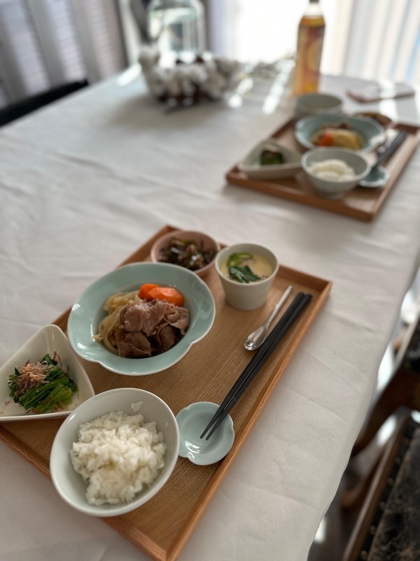 基本のお出汁で肉じゃがと茶碗蒸し