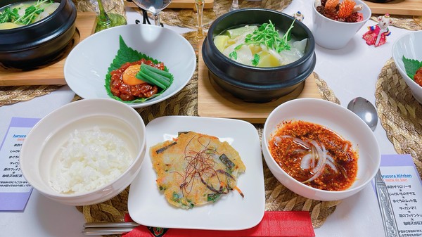 2023年11月の韓国料理レッスンより