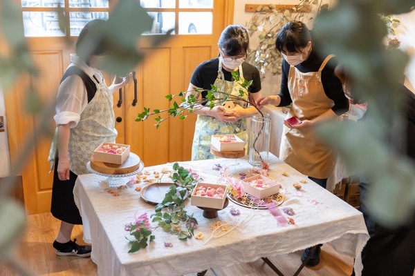 季節のスタイリングでレッスン後の撮影も楽しい
