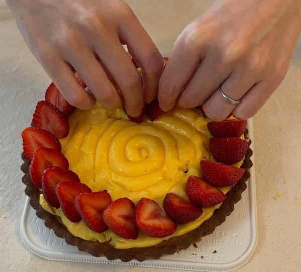 イチゴの並べ方もお好みで🍓