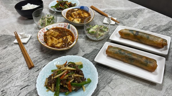 2024年1月28日、生徒様が作られた中華ﾗﾝﾁです!