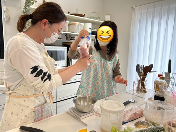 しっかり揉み込みます〜！