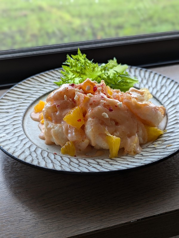 中華メニューエビマヨオレンジ風味