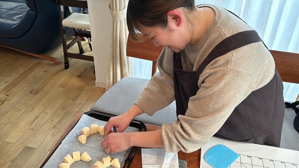 パン作りの基本からしっかり習えます。可愛い成形も♡