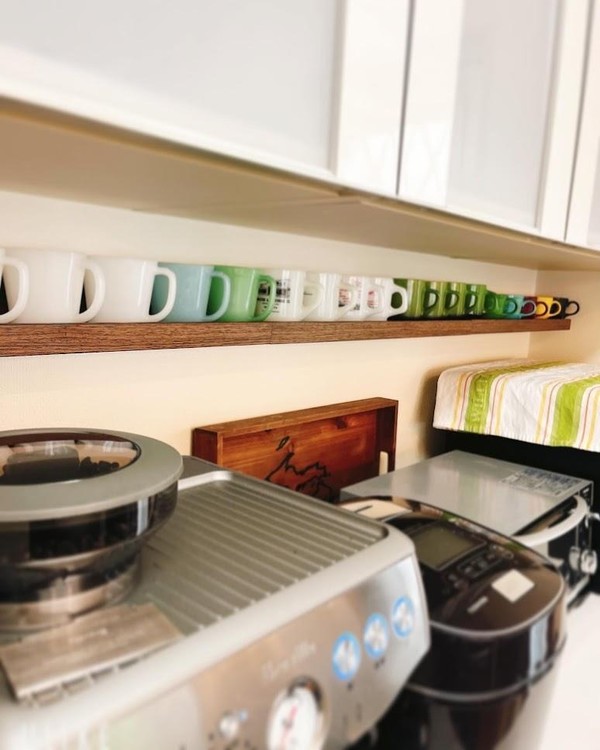 レッスン後のコーヒーを、Firekingのマグ使用