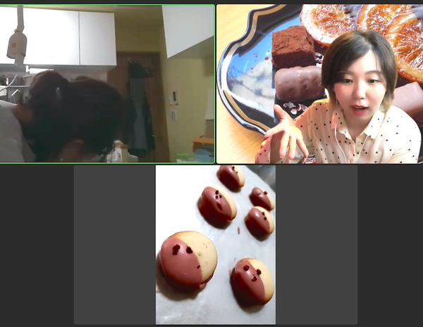 ルビーチョコレートの実習
レッスン中は動画でサポートします！