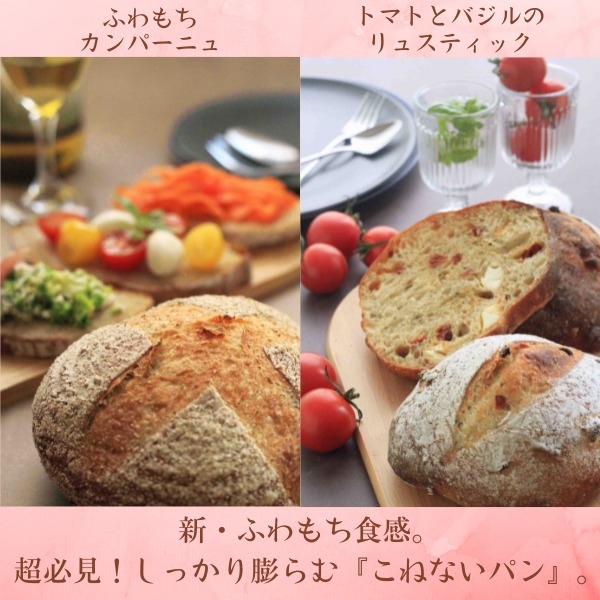 基礎コース６月メニュー　こねないのにウソみたいにふわふわ。