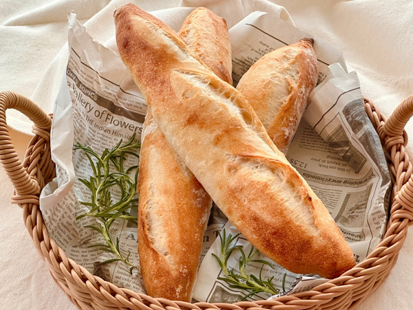 麹種で作るフランスパンは「焼き餅」のような風味