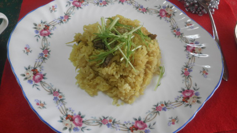 お家で作れる】「牛蒡と牛肉のカレーピラフ」の作り方（奥野恵子