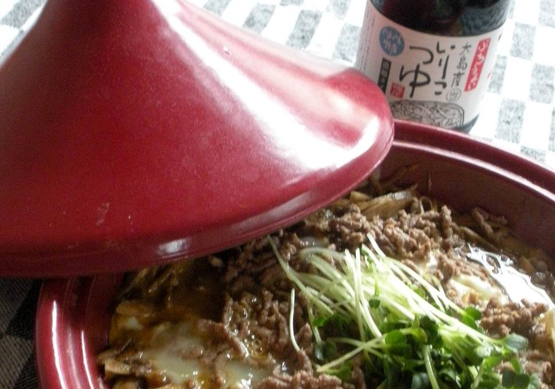 ごぼうとひき肉の柳川風