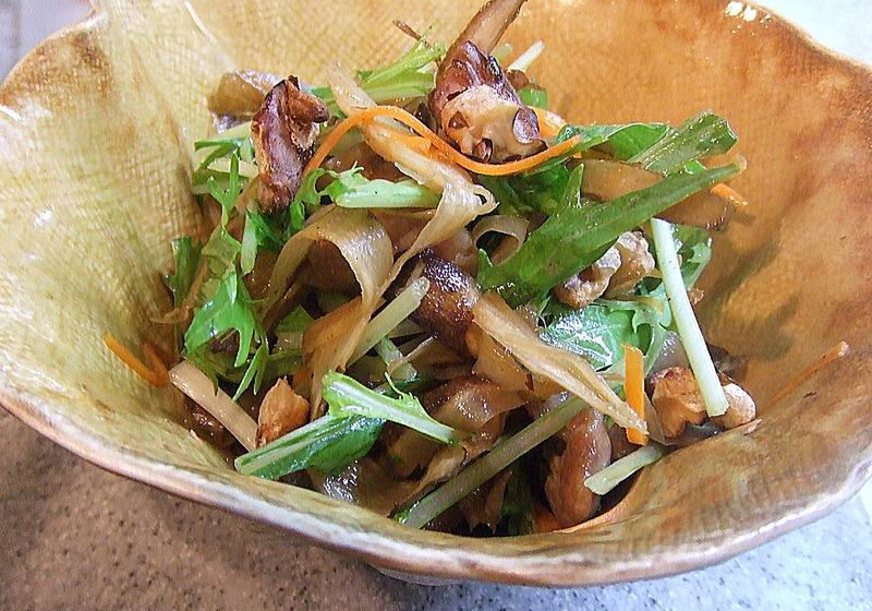 照り焼き鶏ごぼうサラダ