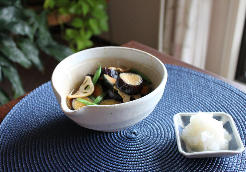 秋野菜の揚げ煮