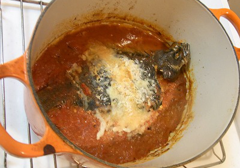 カレイのトマトソース煮