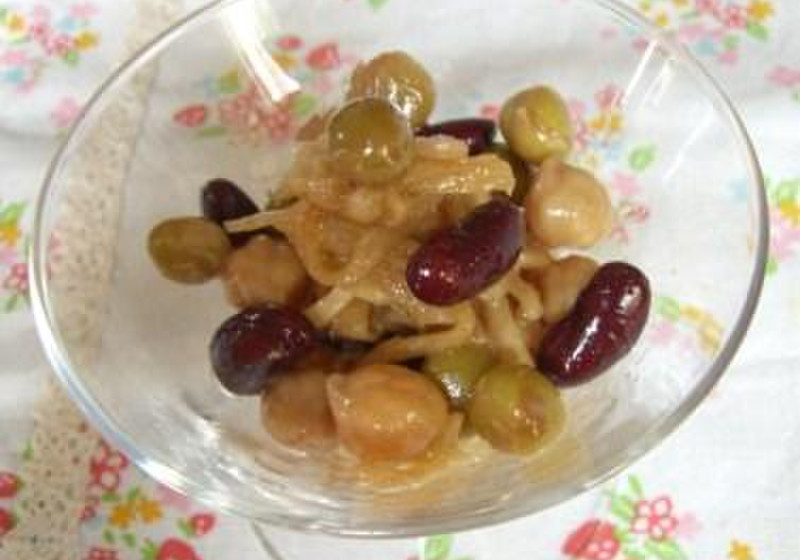 切干だいこんと豆サラダ　~インド風味~