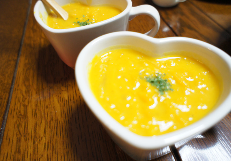 ほくほく美味しい　かぼちゃのスープ