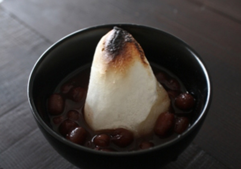 きび砂糖で作るお汁粉